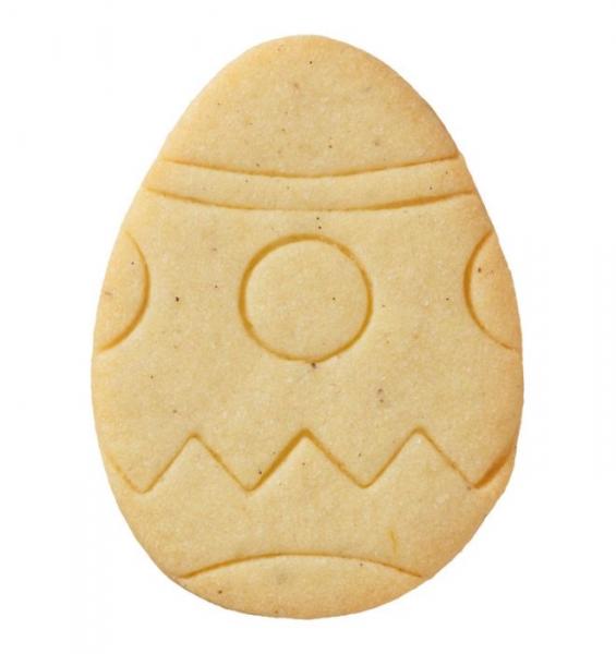 Ei, aus Edelstahl - 8 cm - mit Innenprägung